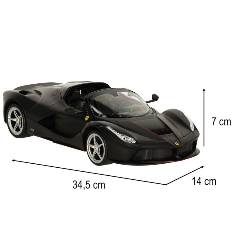 Samochód zdalnie sterowany Rastar 75800 Ferrari LaFerrari Aperta 1:14 czarny - obrazek 10