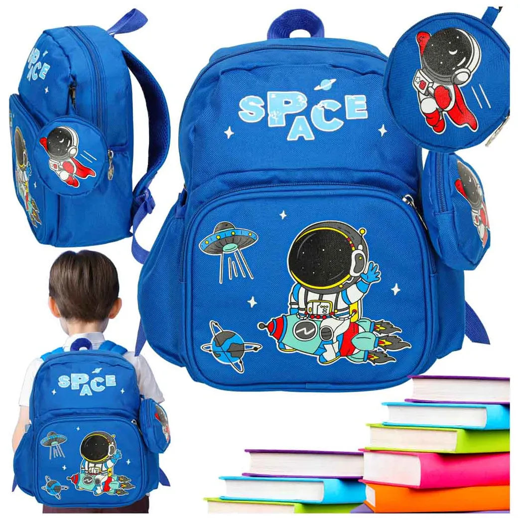 Plecak dla przedszkolaka szkolny dziecięcy astronauta 30x22x11cm