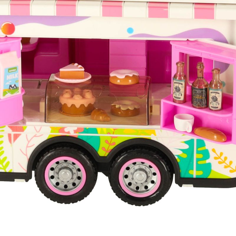 Kamper zdalnie sterowany na pilota samochód kempingowy auto 2,4GHz dźwięki światła akcesoria różowy - obrazek 13