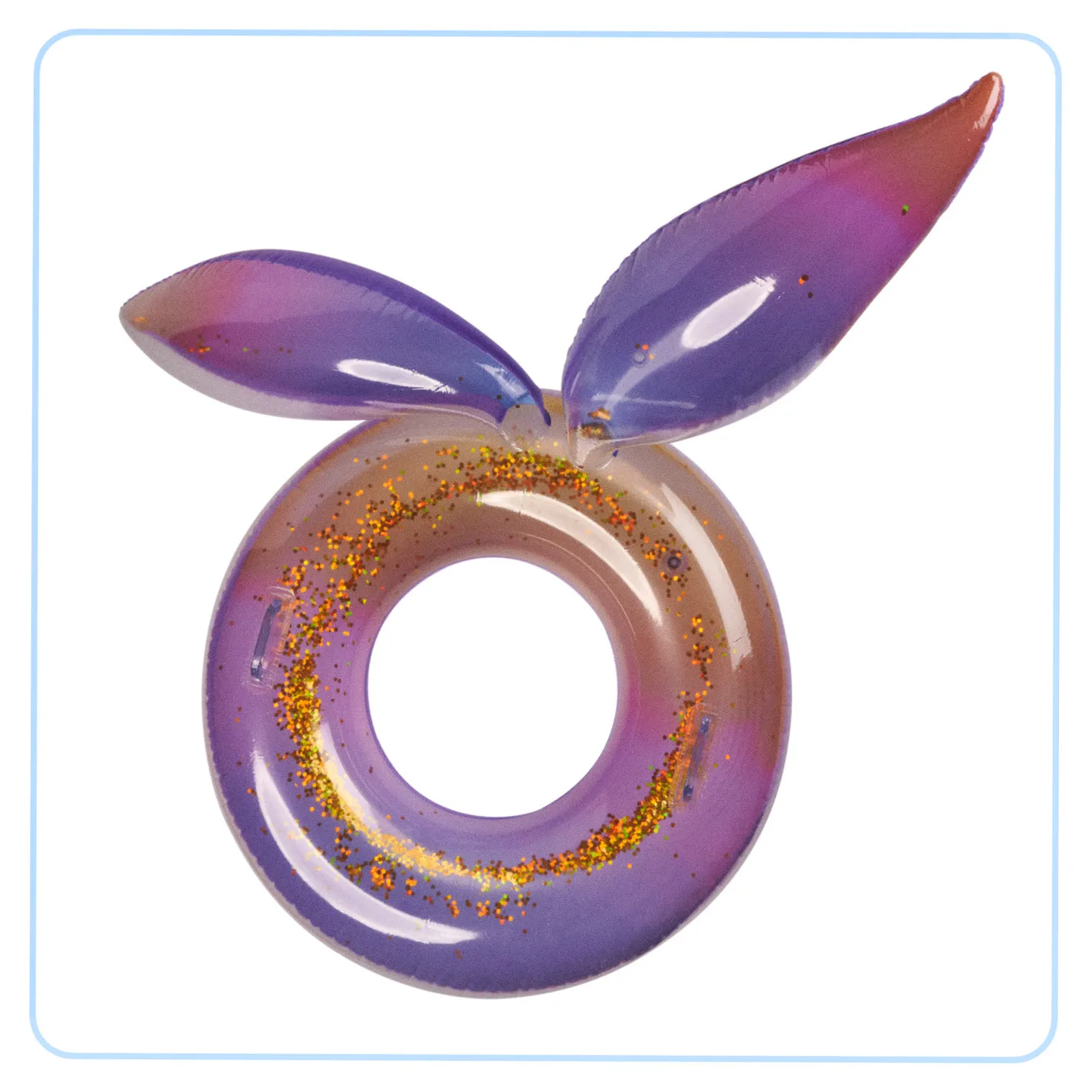 Kółko do pływania koło dmuchane syrena z brokatem galaxy 94 cm XXL max 60kg - obrazek 5