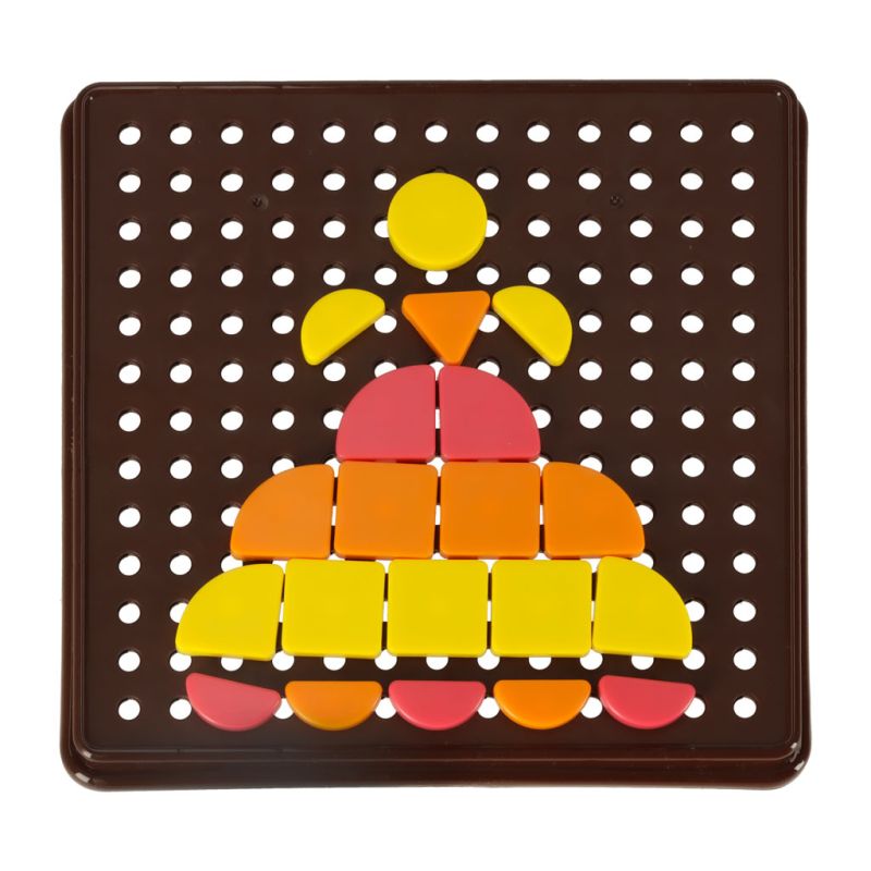 Mozaika geometryczna układanka kreatywna kształty 170 elementów - obrazek 2