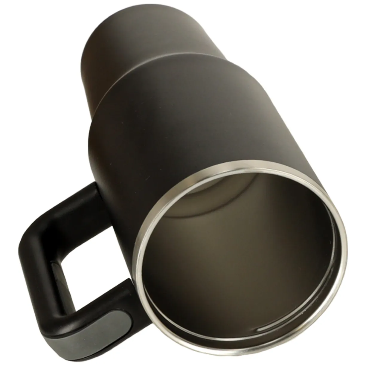 Kubek termiczny ze słomką i uchwytem termos 1200ml czarny - obrazek 8