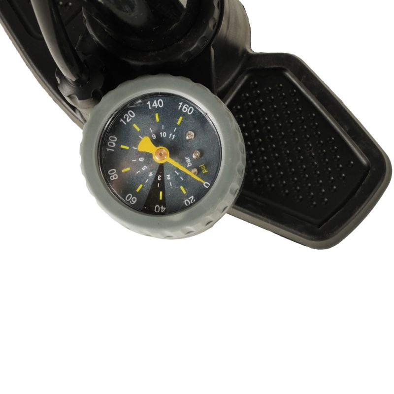 Pompka rowerowa RALLEX podłogowa nożna z manometrem 11bar - obrazek 2