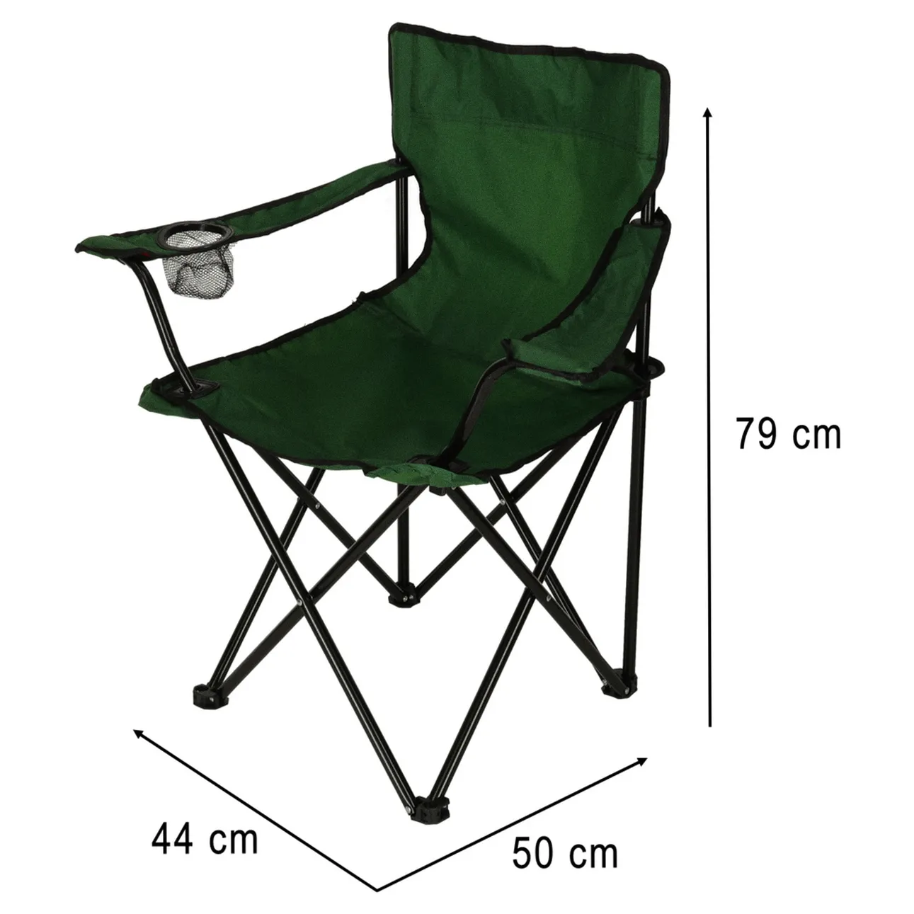Krzesło składane wędkarskie LUARO turystyczne kempingowe na ryby zielone - obrazek 8