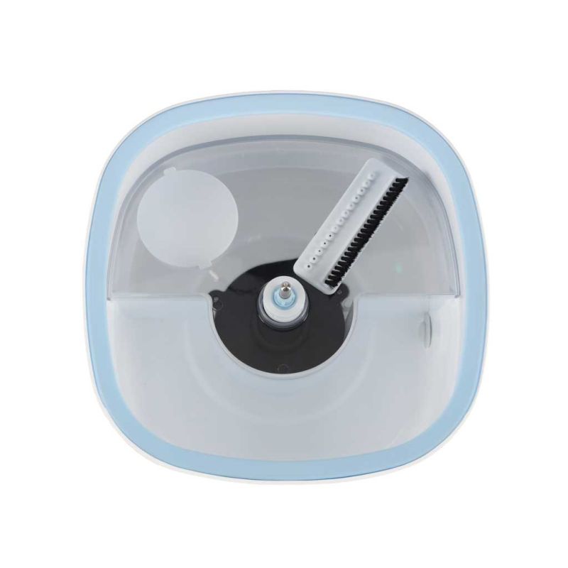 Mop obrotowy prostokątny płaski rotacyjny czysta brudna woda wyciskacz - obrazek 9