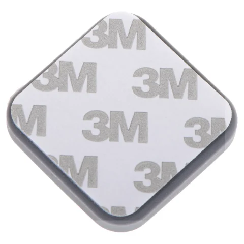 Odbojnik do drzwi samoprzylepny silikonowy szary kwadrat