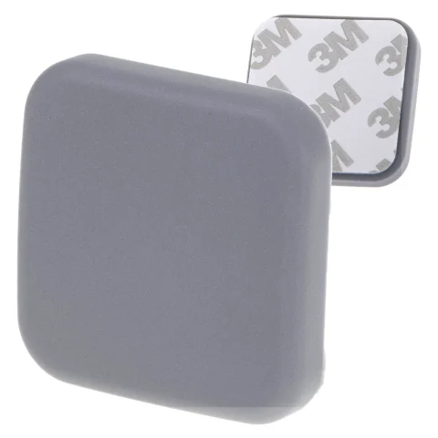 Odbojnik do drzwi samoprzylepny silikonowy szary kwadrat