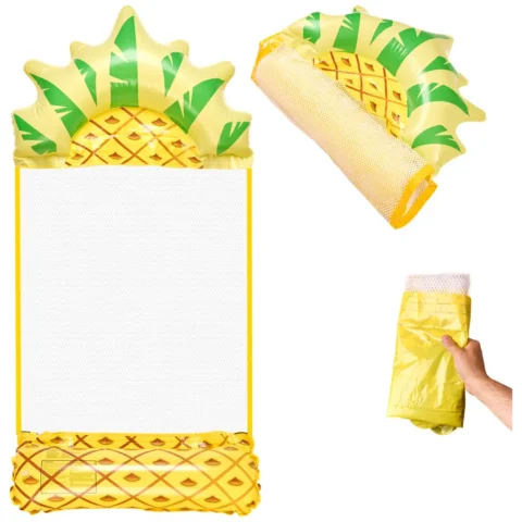 Materac dmuchany plażowy hamak wodny leżak fotel krzesło do pływania basenu ananas