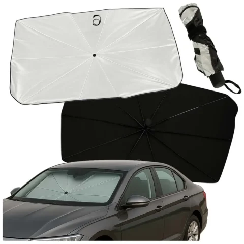 Parasol osłona przeciwsłoneczna na przednią szybę do samochodu auta mata składana UV 65x110cm