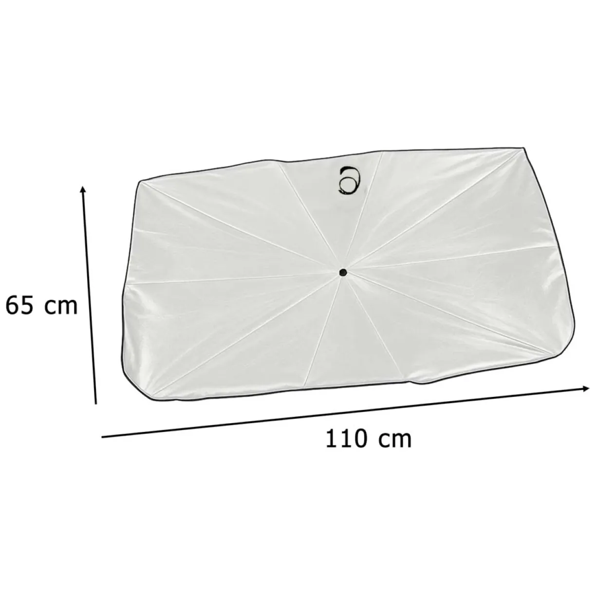 Parasol osłona przeciwsłoneczna na przednią szybę do samochodu auta mata składana UV 65x110cm - obrazek 8