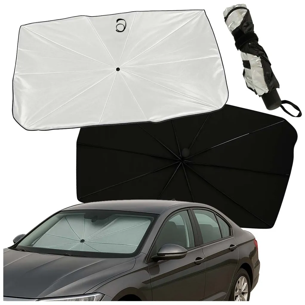 Parasol osłona przeciwsłoneczna na przednią szybę do samochodu auta mata składana UV 65x110cm