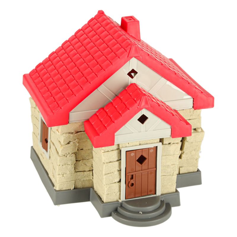 Piasek dla dzieci 750g domek foremki figurki zestaw kreatywny - obrazek 12