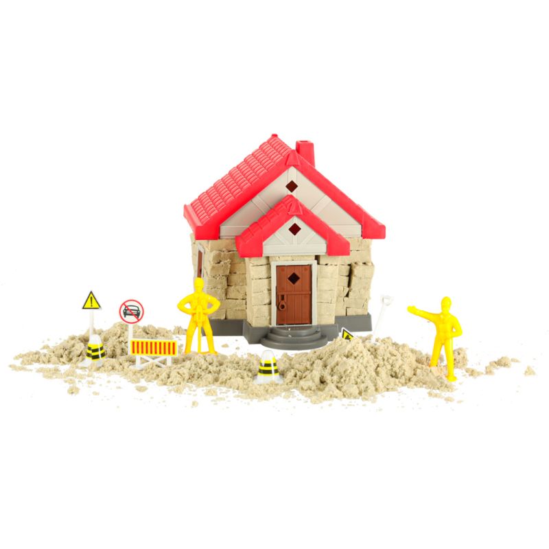 Piasek dla dzieci 750g domek foremki figurki zestaw kreatywny - obrazek 13