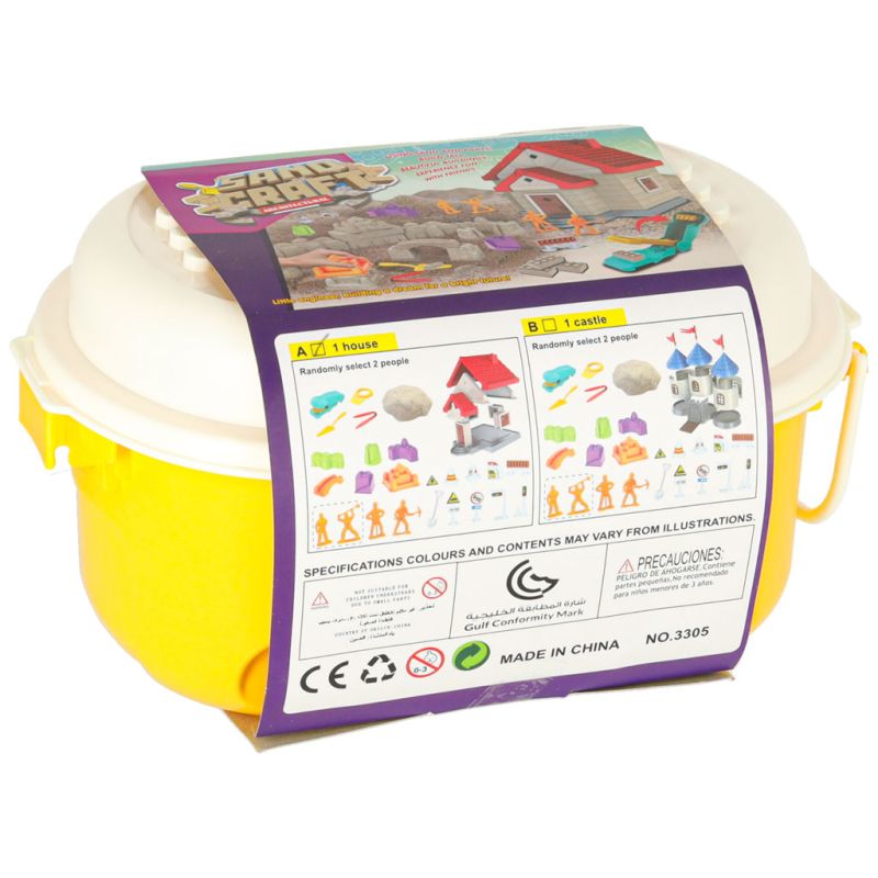 Piasek dla dzieci 750g domek foremki figurki zestaw kreatywny - obrazek 15