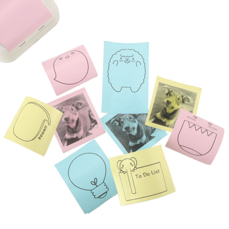 Rolki termiczne papier do drukarki aparatu 5,7cm x 3m 3 sztuki kolorowe - obrazek 6