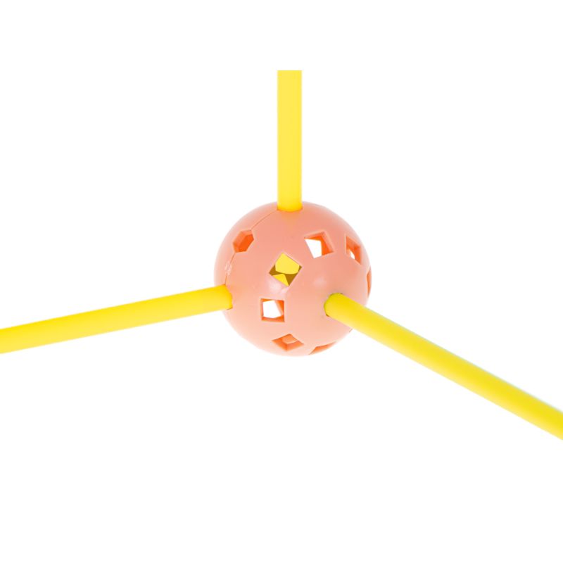 Klocki konstrukcyjne rurki słomki patyczki kreatywne baza namiot domek 75el. - obrazek 3