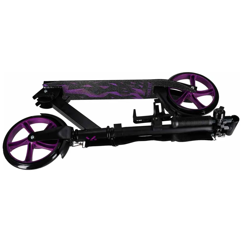 Hulajnoga miejska Trike Fix składana koła 200mm czarno-fioletowa - obrazek 3