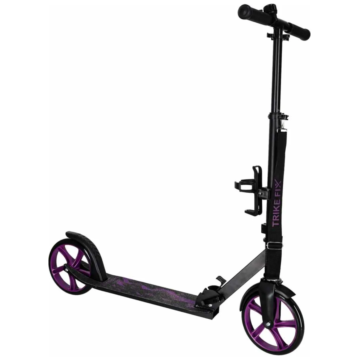 Hulajnoga miejska Trike Fix składana koła 200mm czarno-fioletowa - obrazek 7