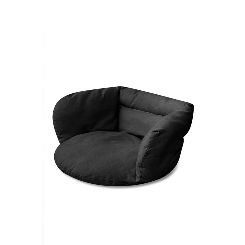 Poduszka LUARO na huśtawkę wiszącą bocianie gniazdo miękka czarna - obrazek 4