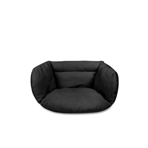 Poduszka LUARO na huśtawkę wiszącą bocianie gniazdo miękka czarna