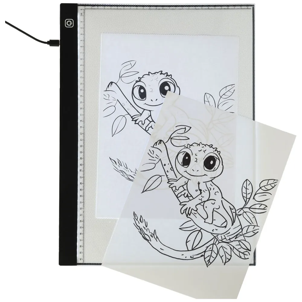 Deska kreślarska tablica tablet graficzny kalka do rysowania podświetlana LED A3 - obrazek 5