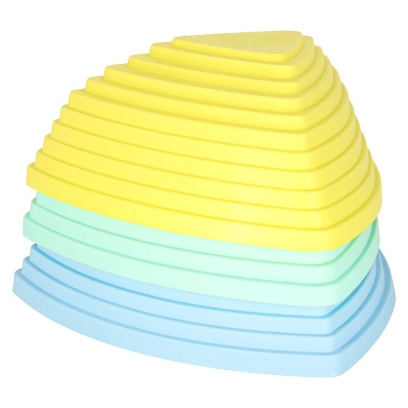 Ścieżka sensoryczna kamienie rzeczne do treningu równowagi podłoga to lawa gra 11 elementów pastelowa - obrazek 3