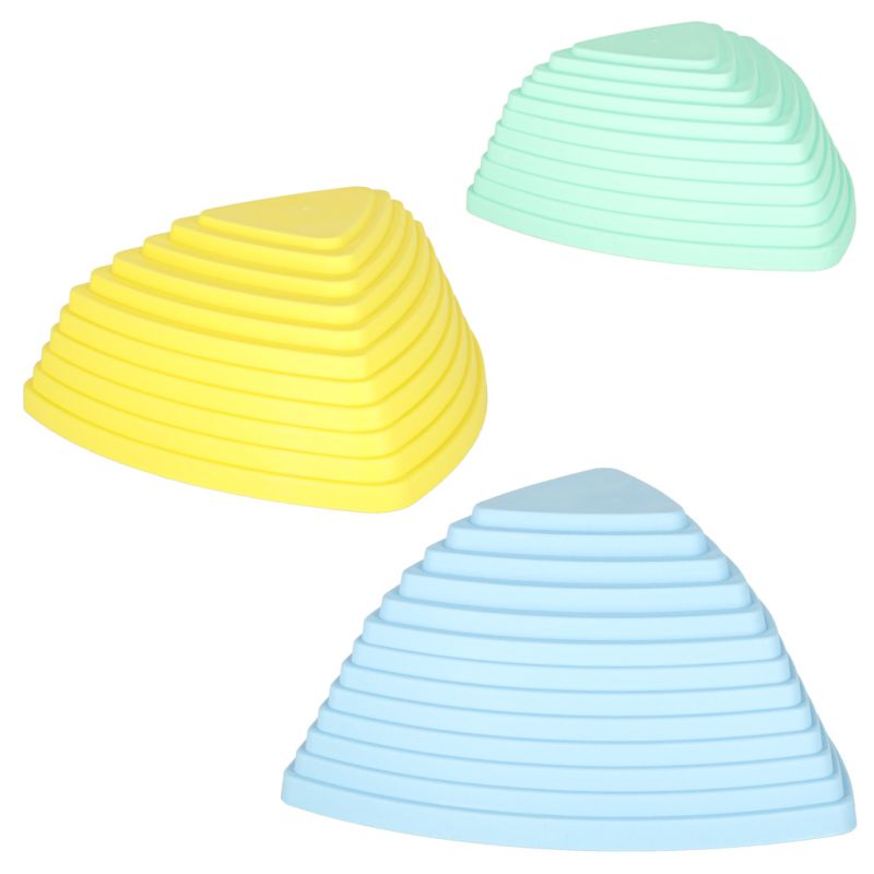 Ścieżka sensoryczna kamienie rzeczne do treningu równowagi podłoga to lawa gra 11 elementów pastelowa - obrazek 6