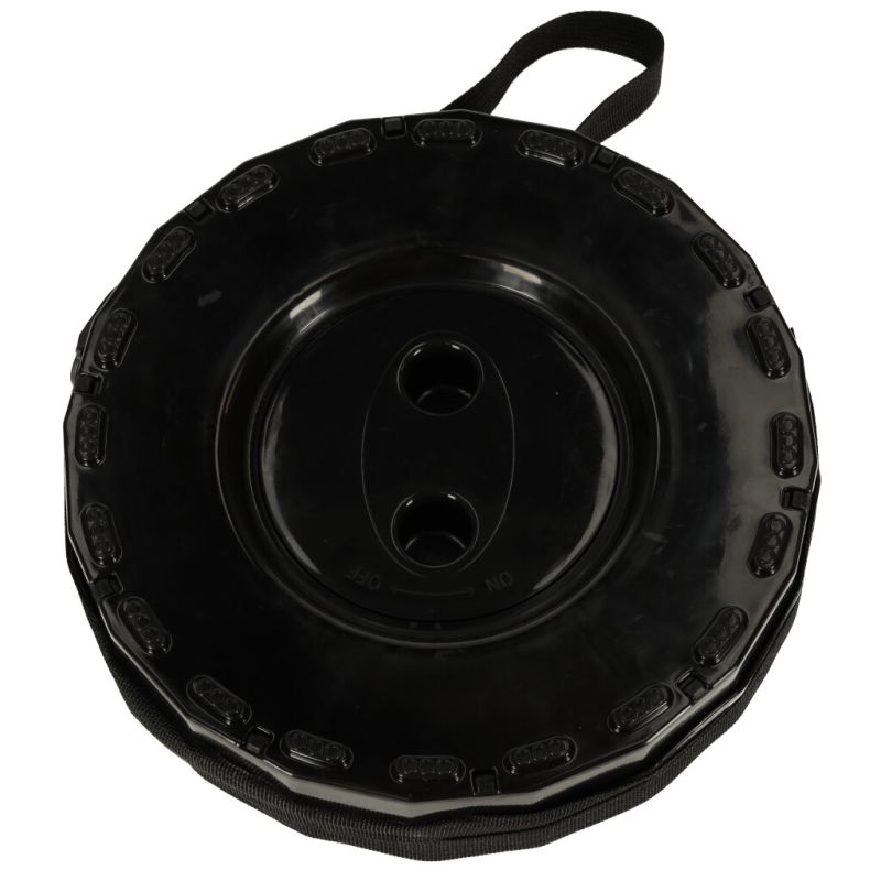 Krzesło składane taboret teleskopowy turystyczny przenośny czarny 200kg - obrazek 5