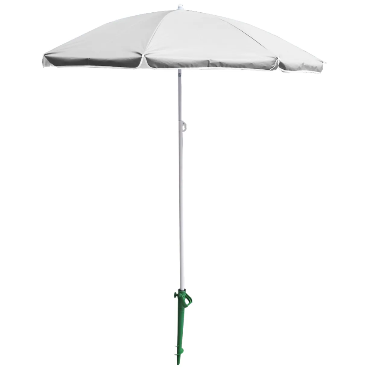 Parasol ogrodowy plażowy regulowany łamany składany UV 150cm szary - obrazek 7
