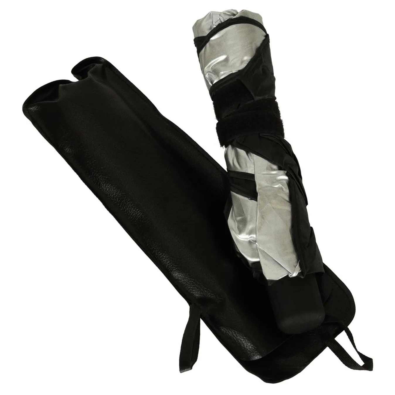 Parasol osłona przeciwsłoneczna na przednią szybę do samochodu auta mata składana UV 65x110cm - obrazek 7