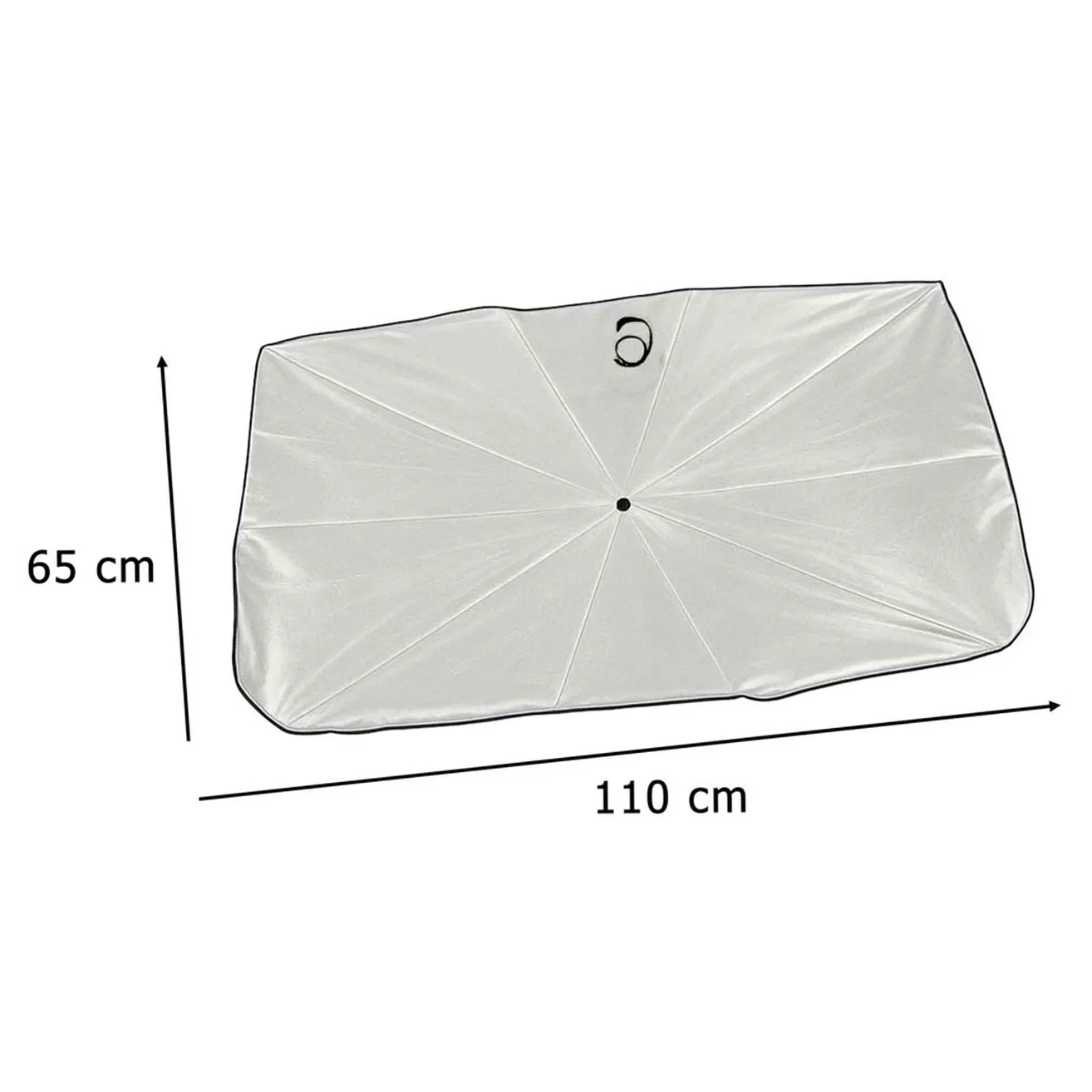 Parasol osłona przeciwsłoneczna na przednią szybę do samochodu auta mata składana UV 65x110cm - obrazek 9