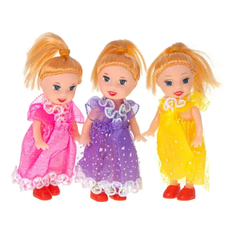 Lalki laleczki do domku dla lalek zestaw 3szt 10cm