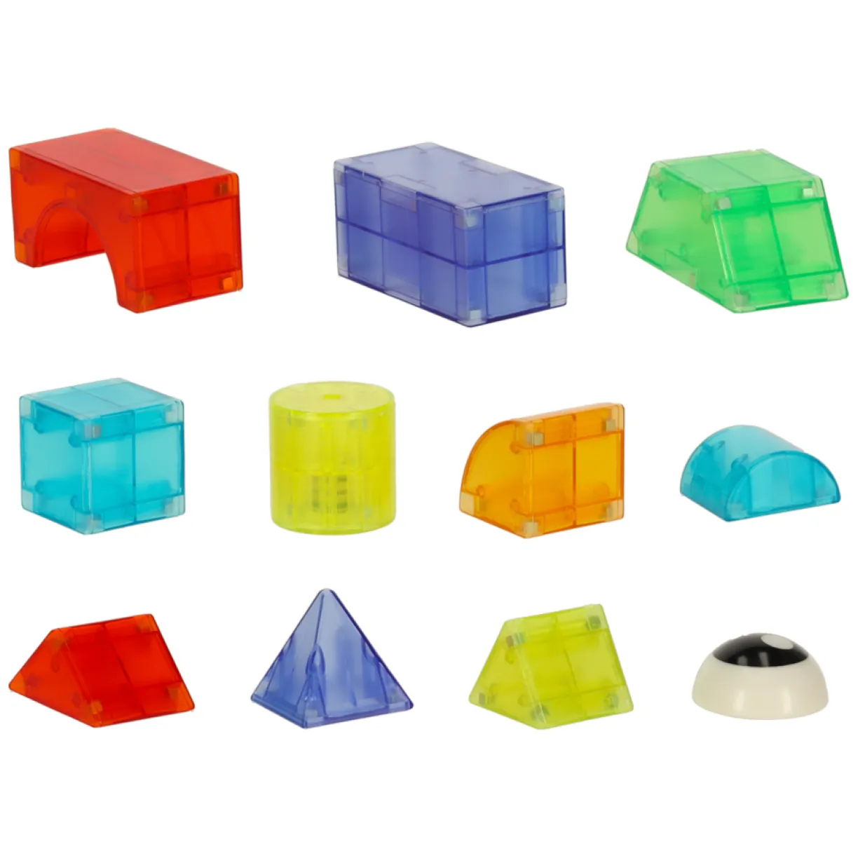 Klocki magnetyczne konstrukcyjne świecące elementy figury 3D 32el. - obrazek 4