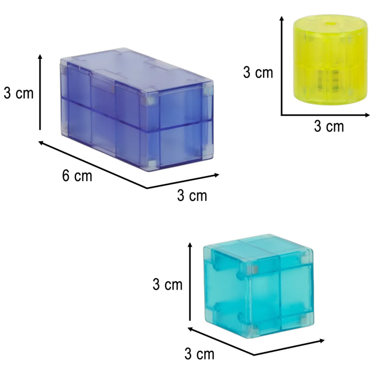 Klocki magnetyczne konstrukcyjne świecące elementy figury 3D 32el. - obrazek 8