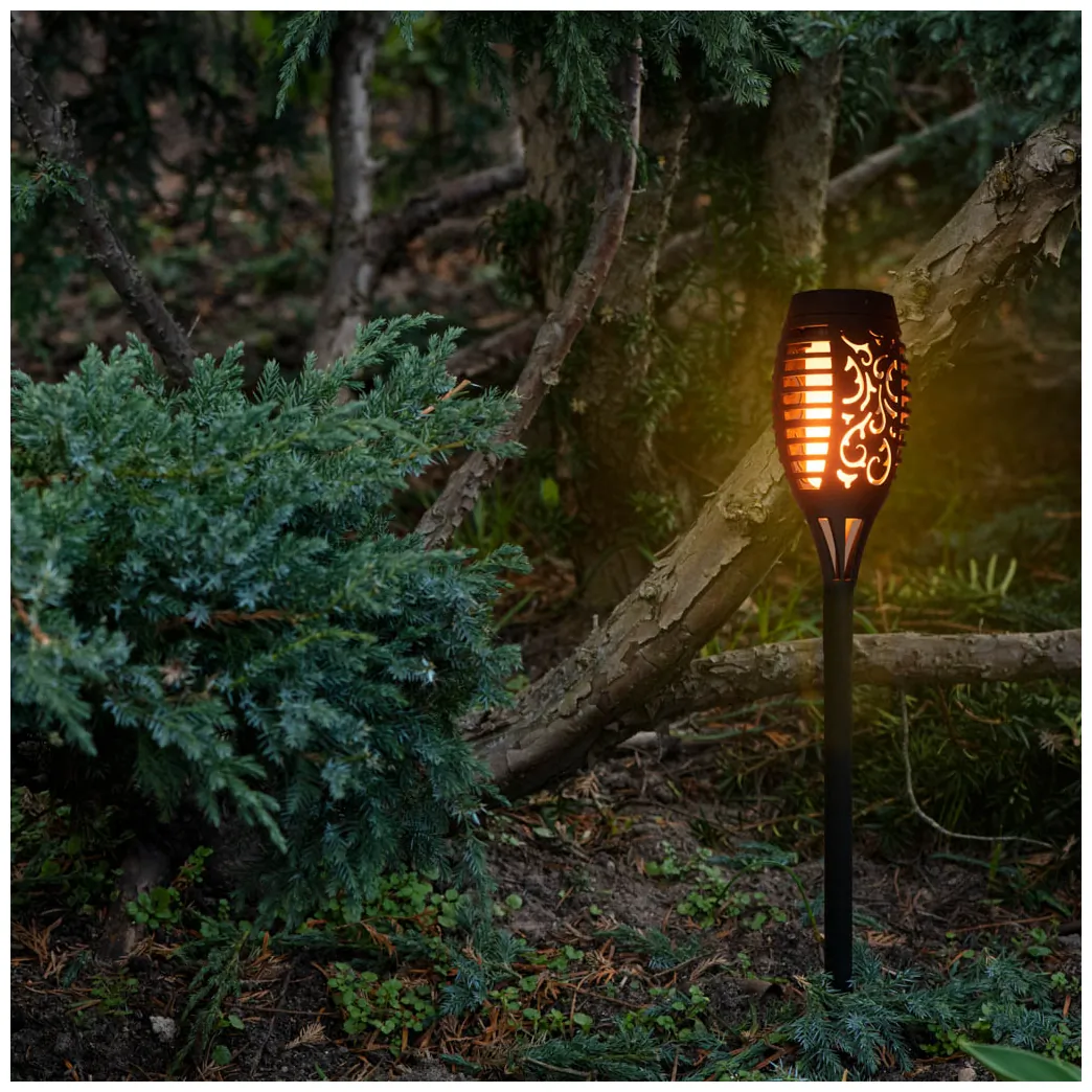 Lampy solarne ogrodowe pochodnie 12LED 4szt. - obrazek 5