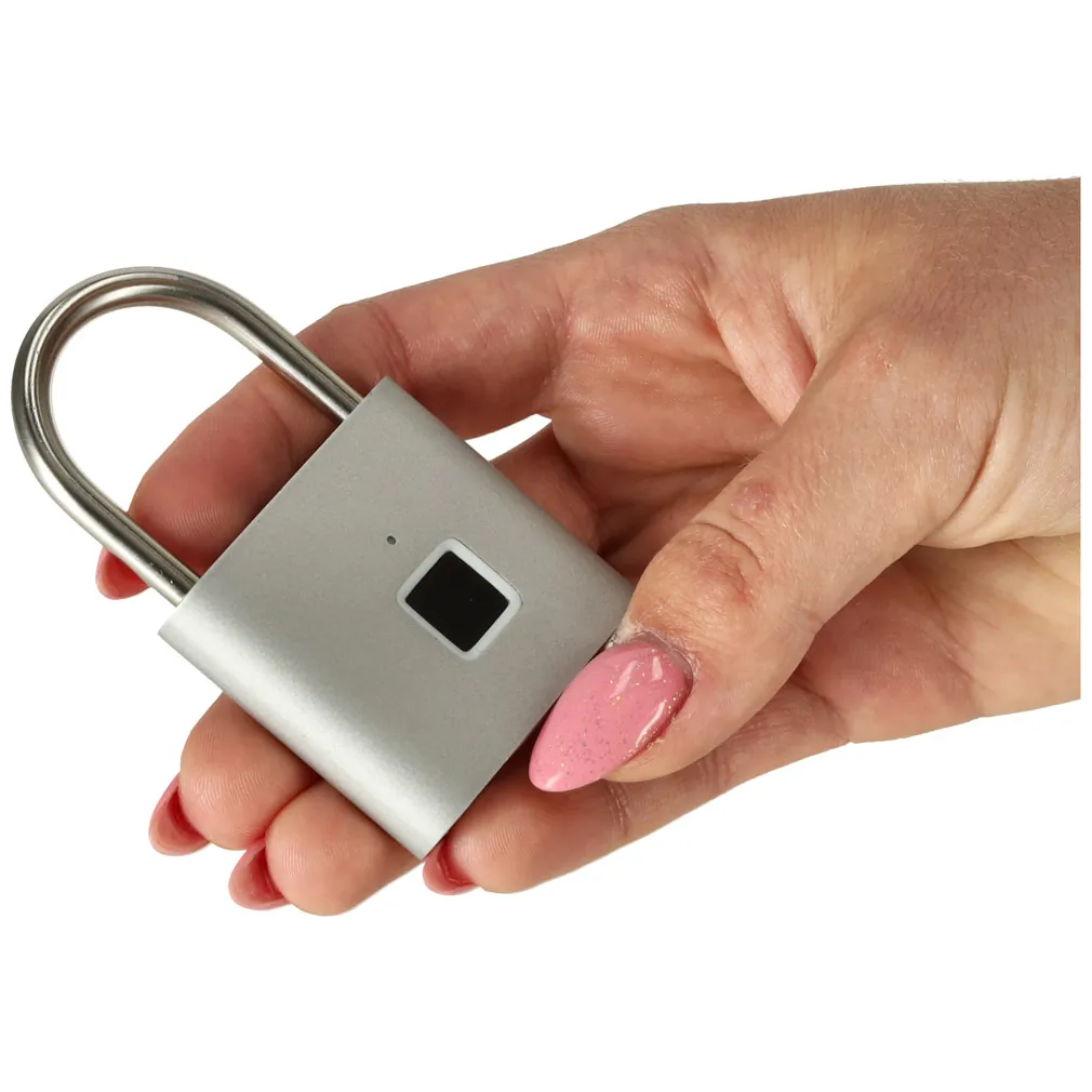 Kłódka zamek elektroniczny na odcisk palca wodoodporny inteligentny USB - obrazek 6