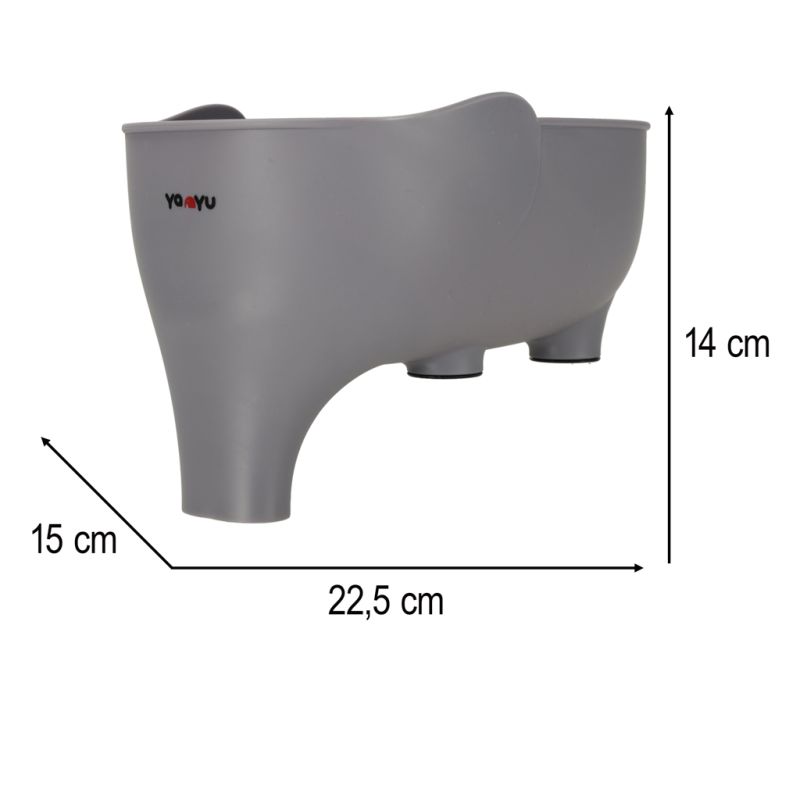 Sitko do zlewu durszlak ociekacz miska z lejkiem organizer kuchenny słonik - obrazek 10