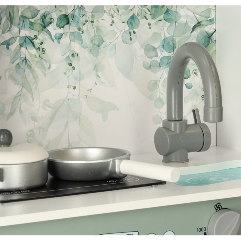 Kuchnia dla dzieci drewniana MDF LULILO SALIKO z ekspresem 85cm - obrazek 7