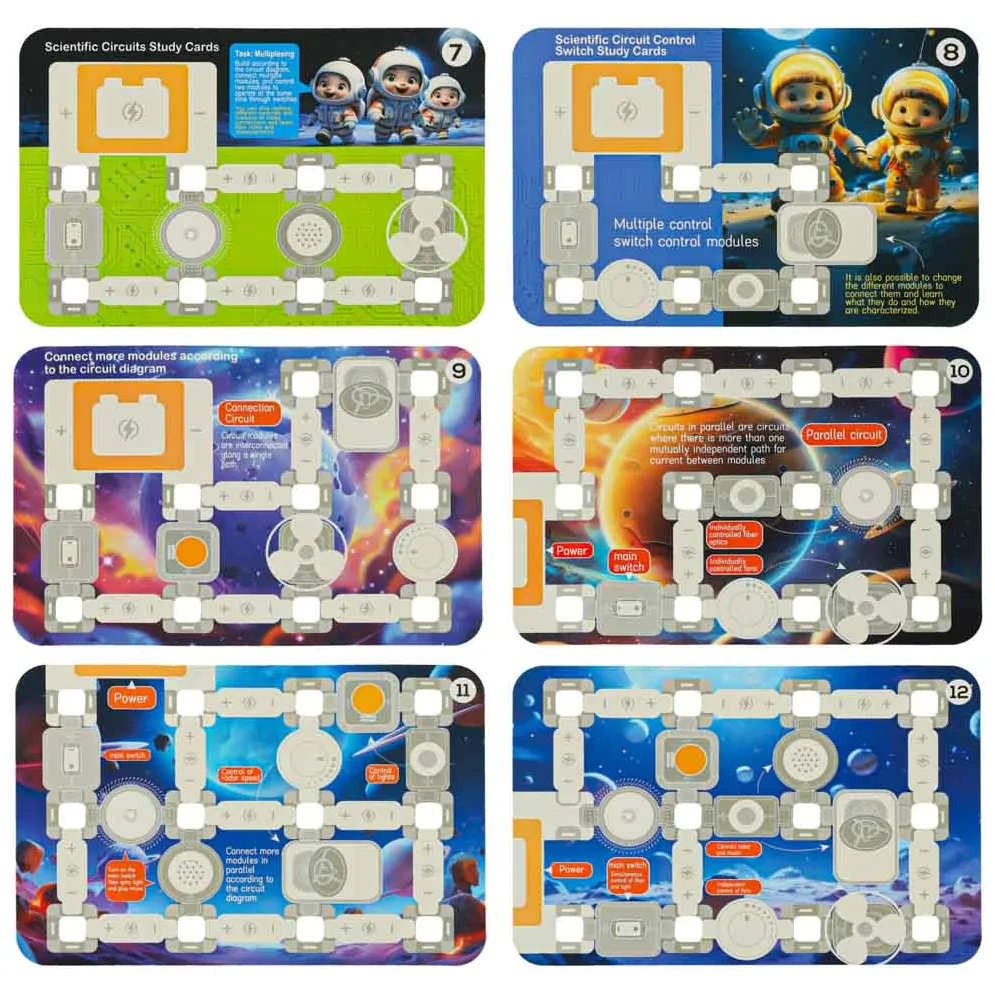 Mały elektryk elektronik zestaw edukacyjny 45 elementów + 12 kart - obrazek 12