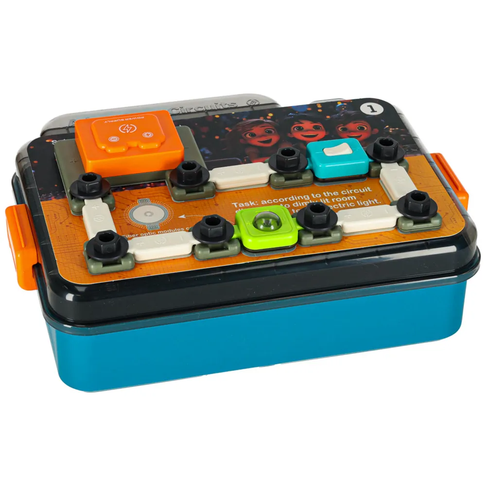 Mały elektryk elektronik zestaw edukacyjny 45 elementów + 12 kart - obrazek 4