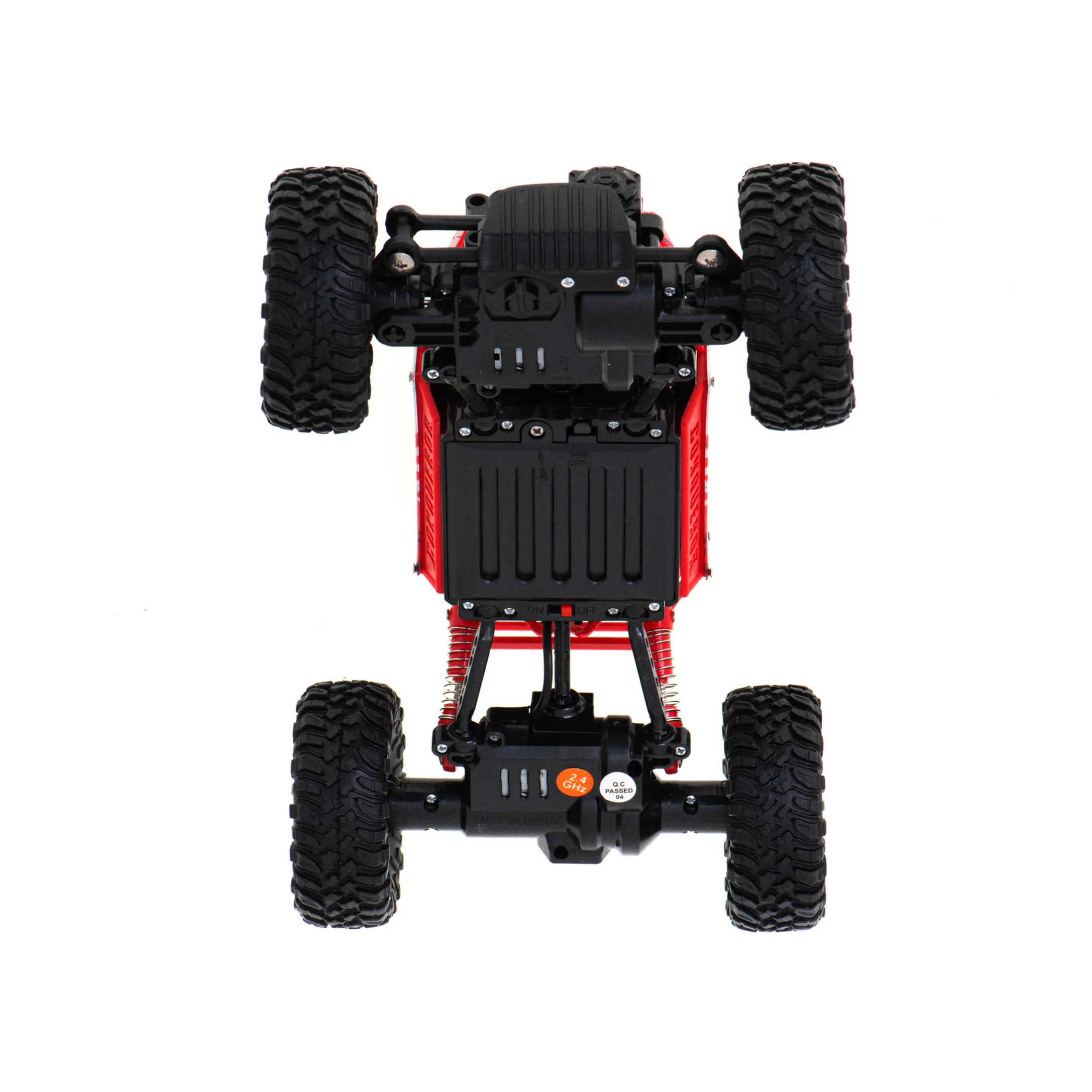 Samochód zdalnie sterowany na pilota RC Rock Crawler HB 2,4GHz 1:18 czerwony - obrazek 9