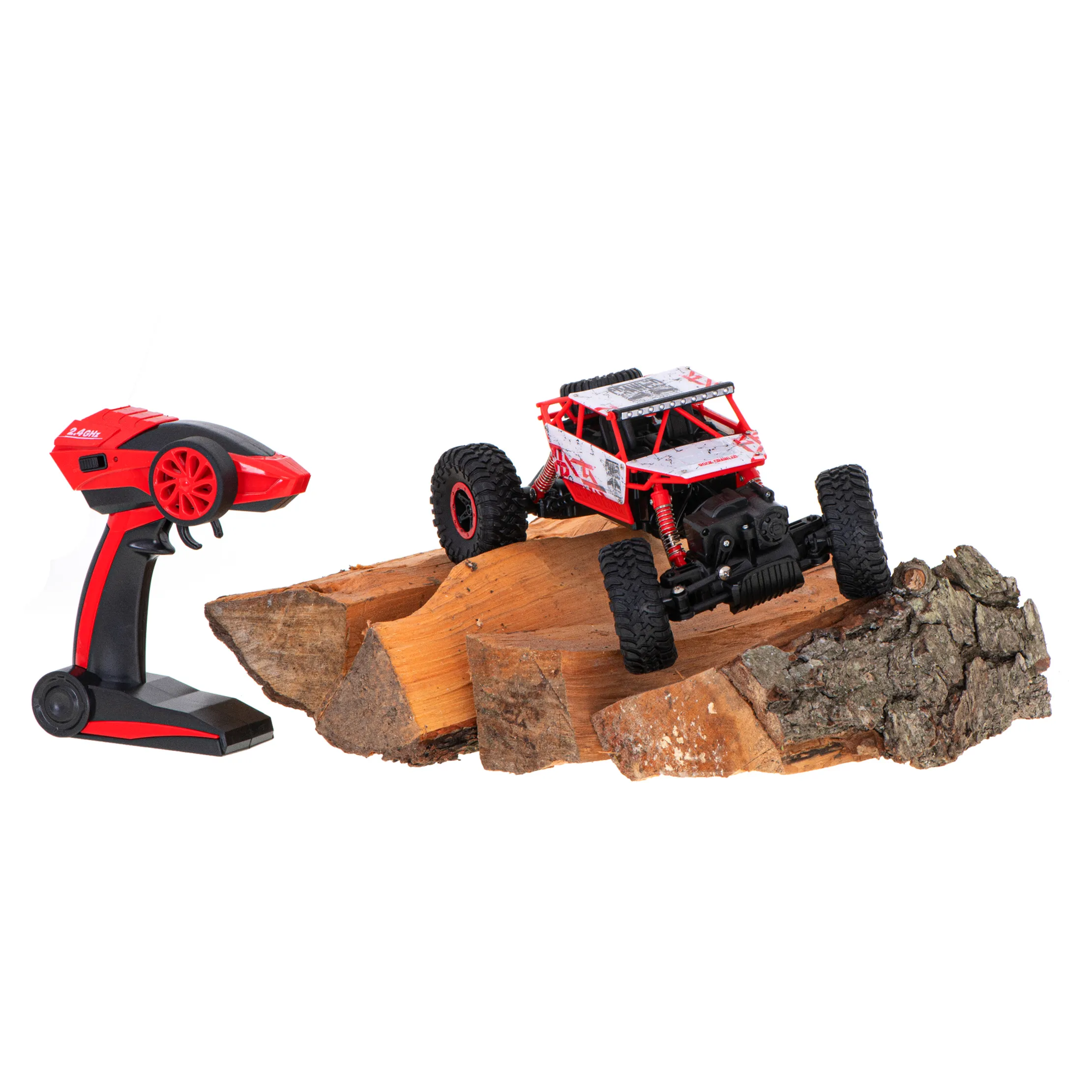 Samochód zdalnie sterowany na pilota RC Rock Crawler HB 2,4GHz 1:18 czerwony - obrazek 10