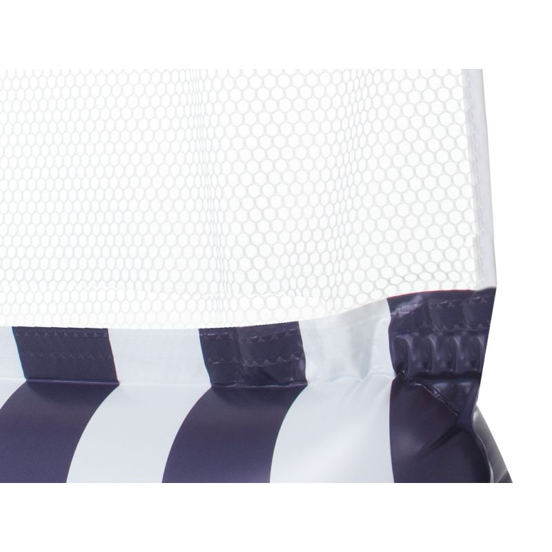 Materac dmuchany hamak wodny fotel krzesło do pływania 120 x 70 cm granatowy - obrazek 2