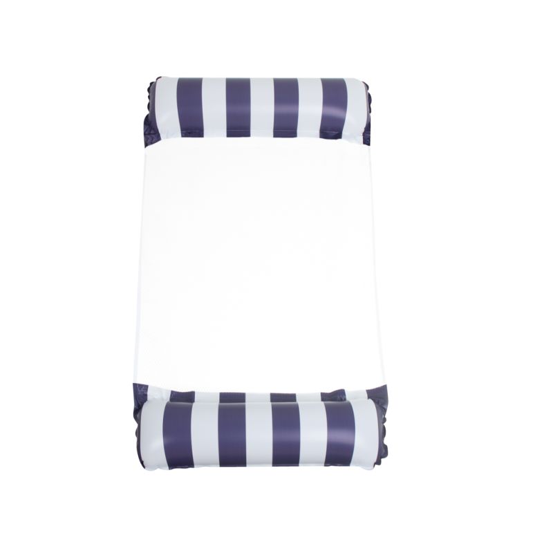 Materac dmuchany hamak wodny fotel krzesło do pływania 120 x 70 cm granatowy - obrazek 4