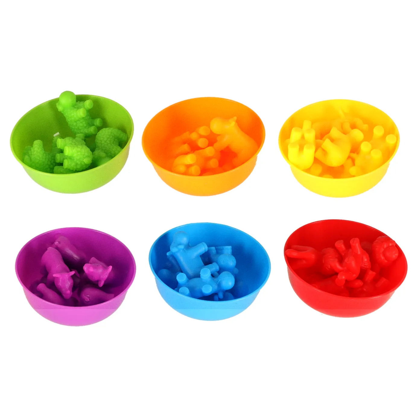 Zwierzęta safari edukacyjne nauka liczenia montessori 36el.