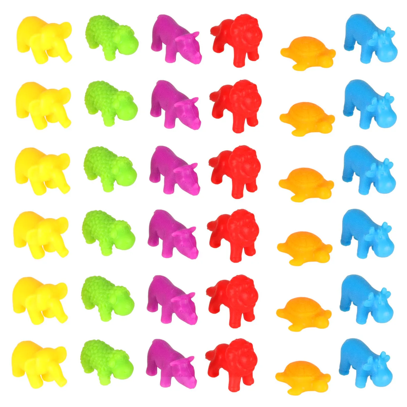 Zwierzęta safari edukacyjne nauka liczenia montessori 36el. - obrazek 7