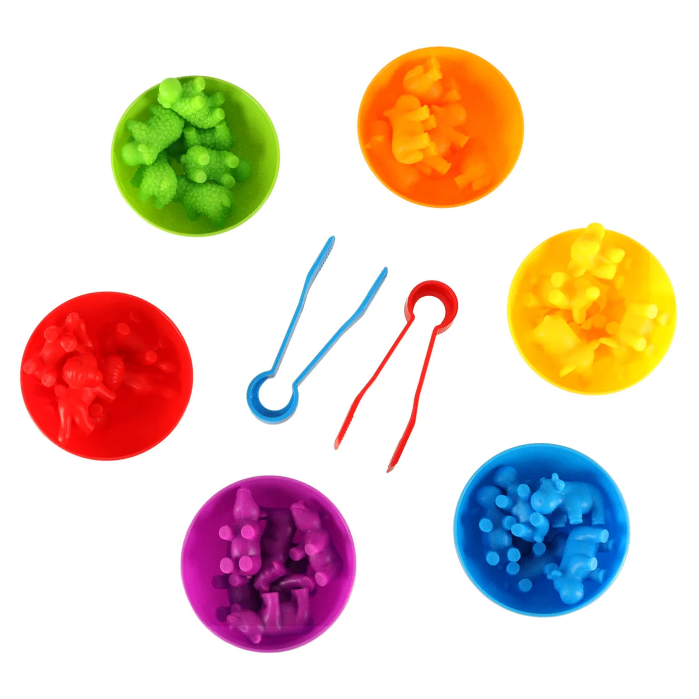 Zwierzęta safari edukacyjne nauka liczenia montessori 36el. - obrazek 9