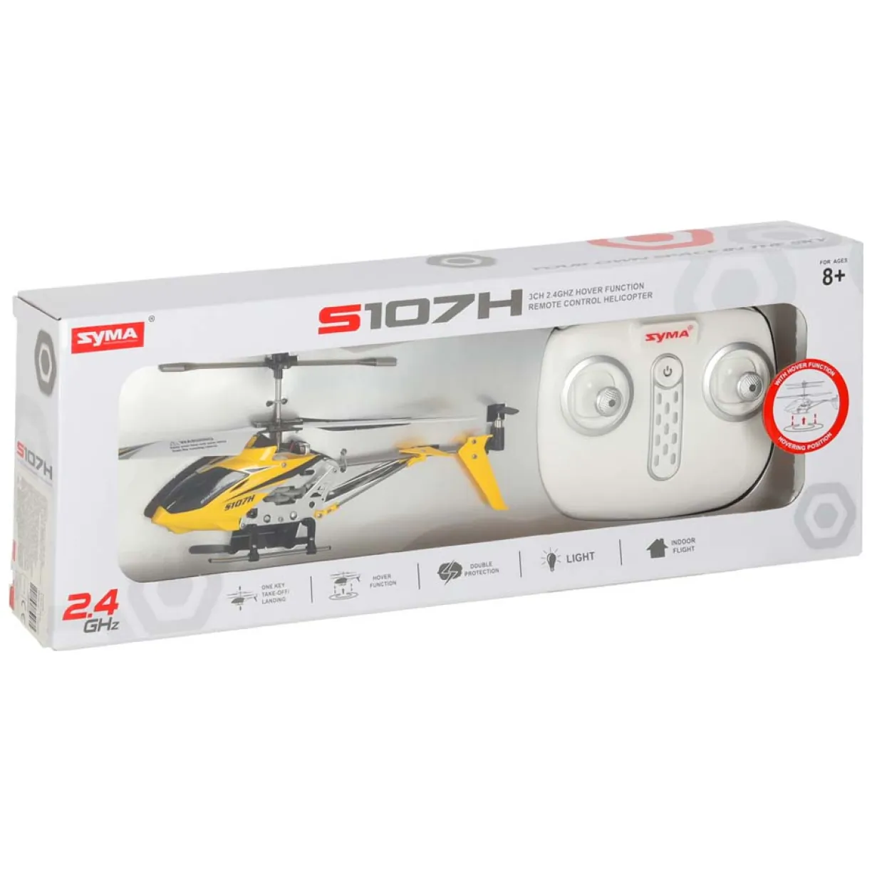 Helikopter zdalnie sterowany na pilota RC SYMA S107H 2.4GHz RTF żółty - obrazek 12