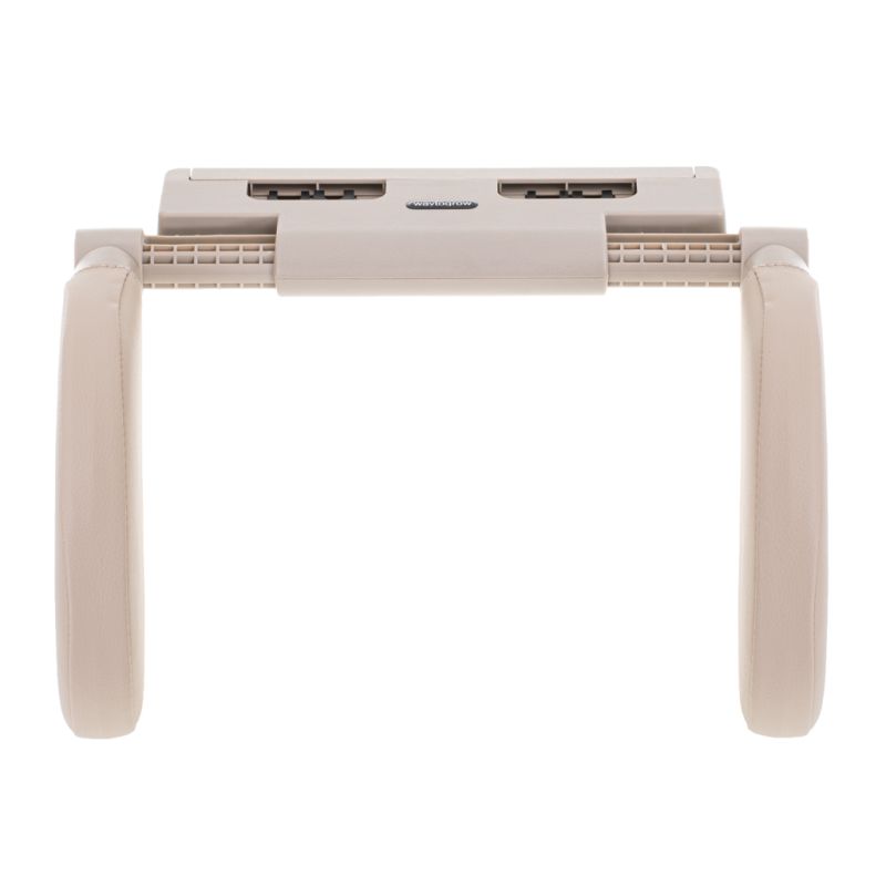 Zagłówek samochodowy poduszka podróżna oparcie na głowę szyje do samochodu regulowane  beżowy - obrazek 5