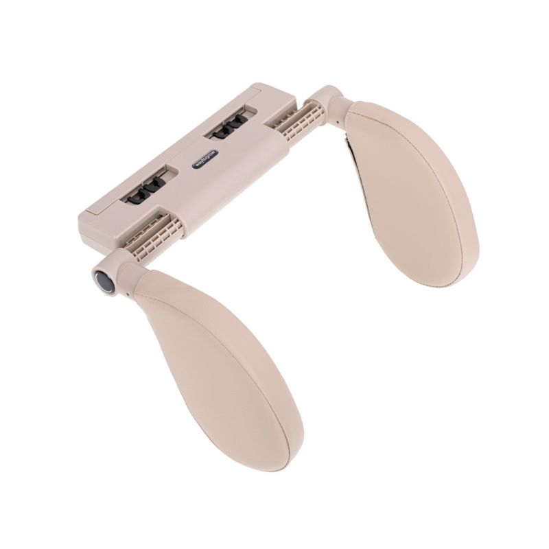 Zagłówek samochodowy poduszka podróżna oparcie na głowę szyje do samochodu regulowane  beżowy - obrazek 8